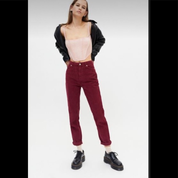 Urban Outfitters BDG High-Rise Mom Corduroy Pants - 25 - New! - Picture 2 of 5